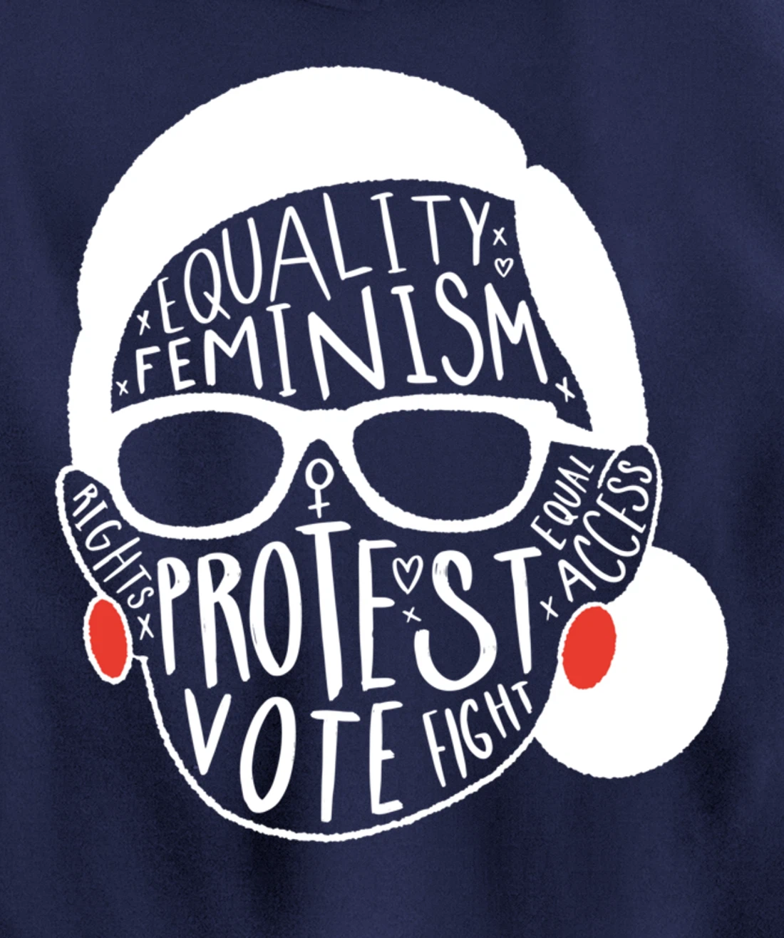 Notorious RBG Ruth Bader Ginsburg Feminist Gift Equal Rights Pullover Hoodie