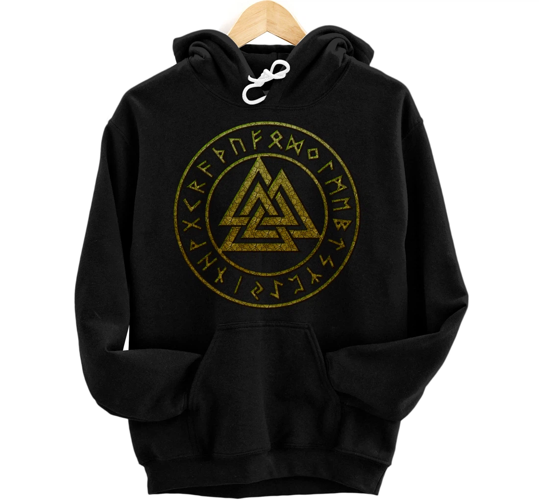 Valknut, Odin, Celtic Knot, Viking, Norse, Nordic Mythology, Pullover Hoodie