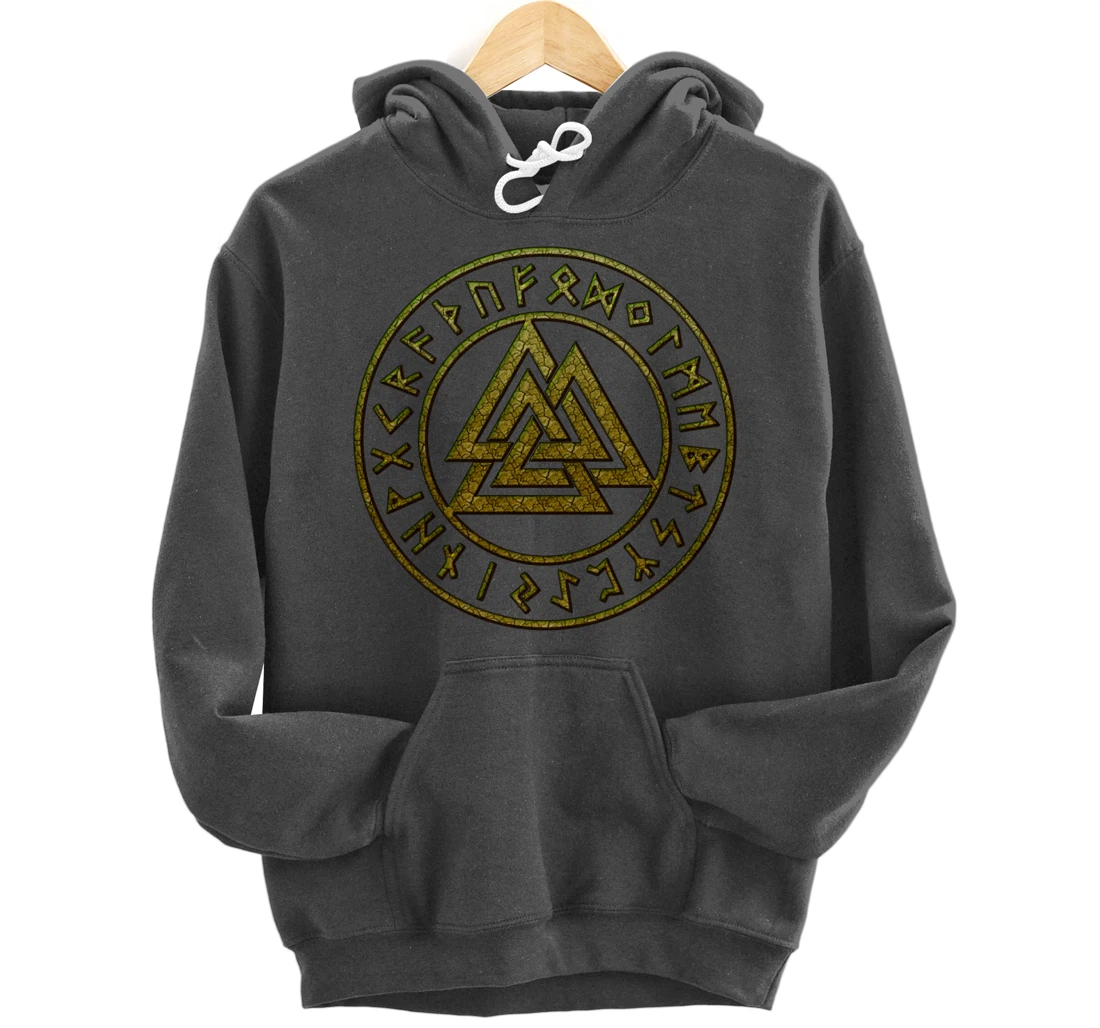 Valknut, Odin, Celtic Knot, Viking, Norse, Nordic Mythology, Pullover Hoodie