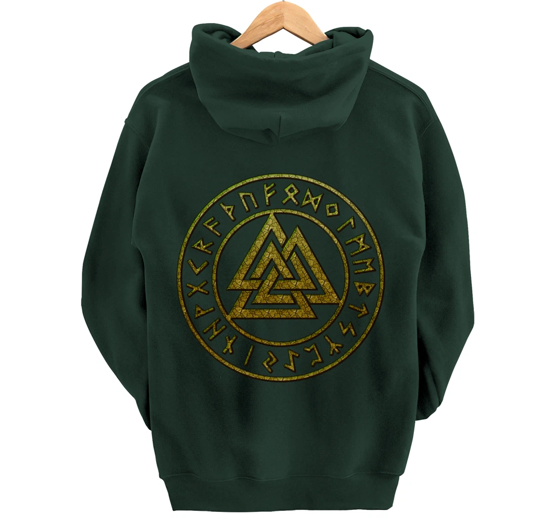 Valknut, Odin, Celtic Knot, Viking, Norse, Nordic Mythology, Pullover Hoodie