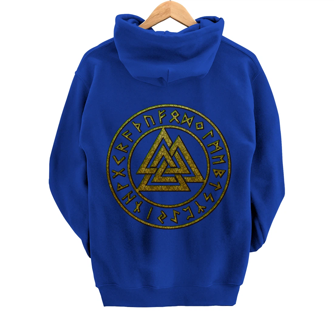 Valknut, Odin, Celtic Knot, Viking, Norse, Nordic Mythology, Pullover Hoodie