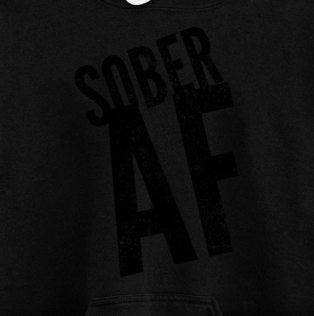 SOBER AF 12 Step Sobriety Recovering Life AA NA Gift Idea Pullover Hoodie