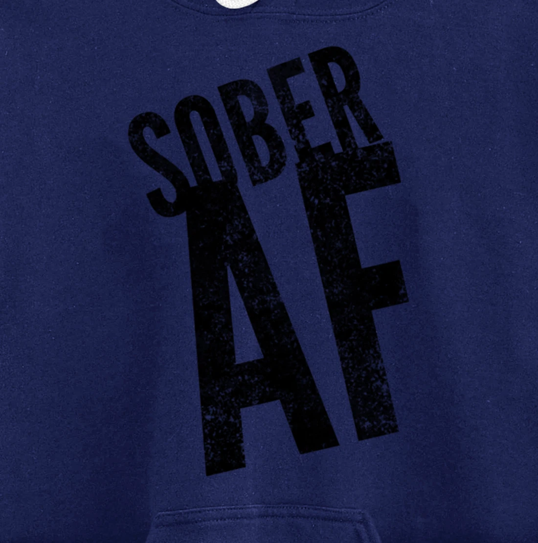 SOBER AF 12 Step Sobriety Recovering Life AA NA Gift Idea Pullover Hoodie