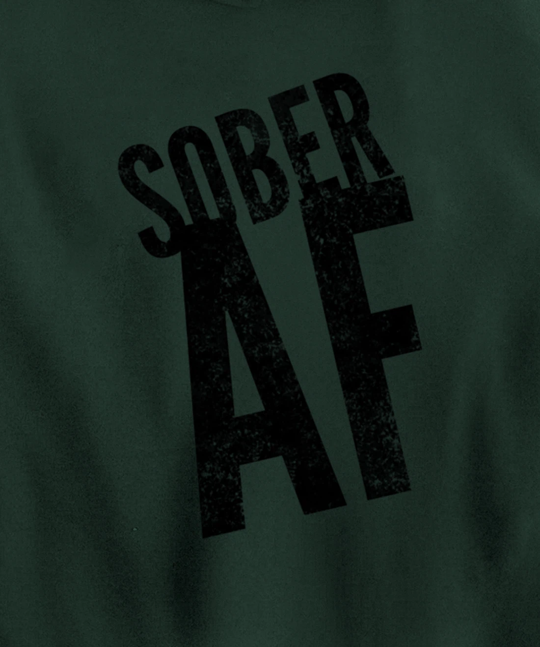 SOBER AF 12 Step Sobriety Recovering Life AA NA Gift Idea Pullover Hoodie