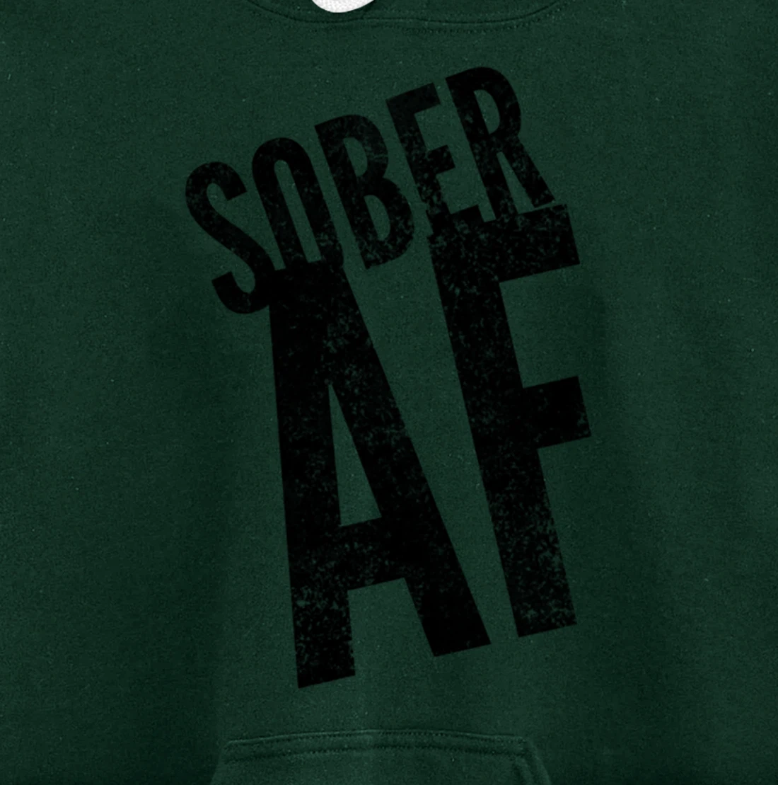 SOBER AF 12 Step Sobriety Recovering Life AA NA Gift Idea Pullover Hoodie