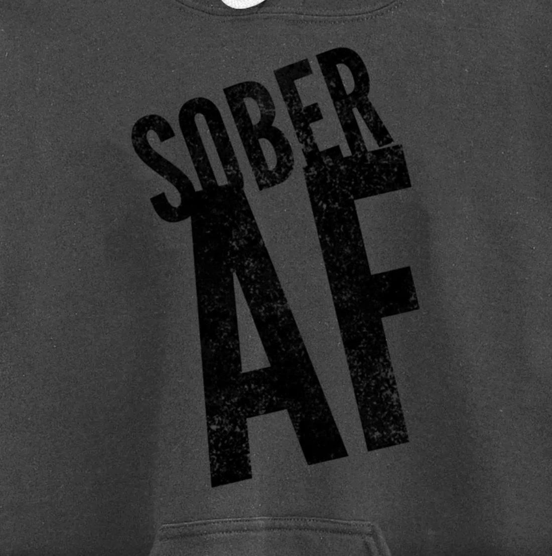 SOBER AF 12 Step Sobriety Recovering Life AA NA Gift Idea Pullover Hoodie
