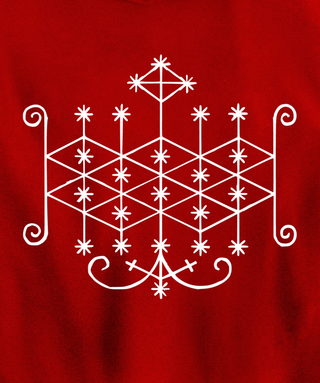 Ogoun Loa Veve Voodoo Symbol Warrior Haitan Ogun Yoruba Pullover Hoodie