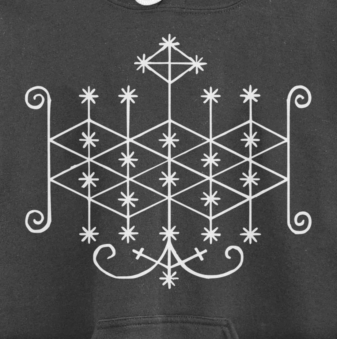 Ogoun Loa Veve Voodoo Symbol Warrior Haitan Ogun Yoruba Pullover Hoodie