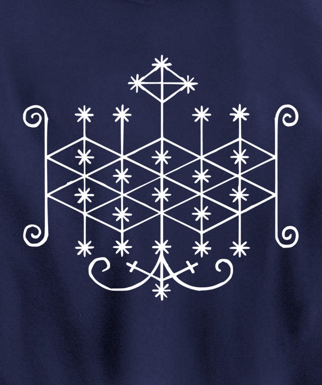 Ogoun Loa Veve Voodoo Symbol Warrior Haitan Ogun Yoruba Pullover Hoodie