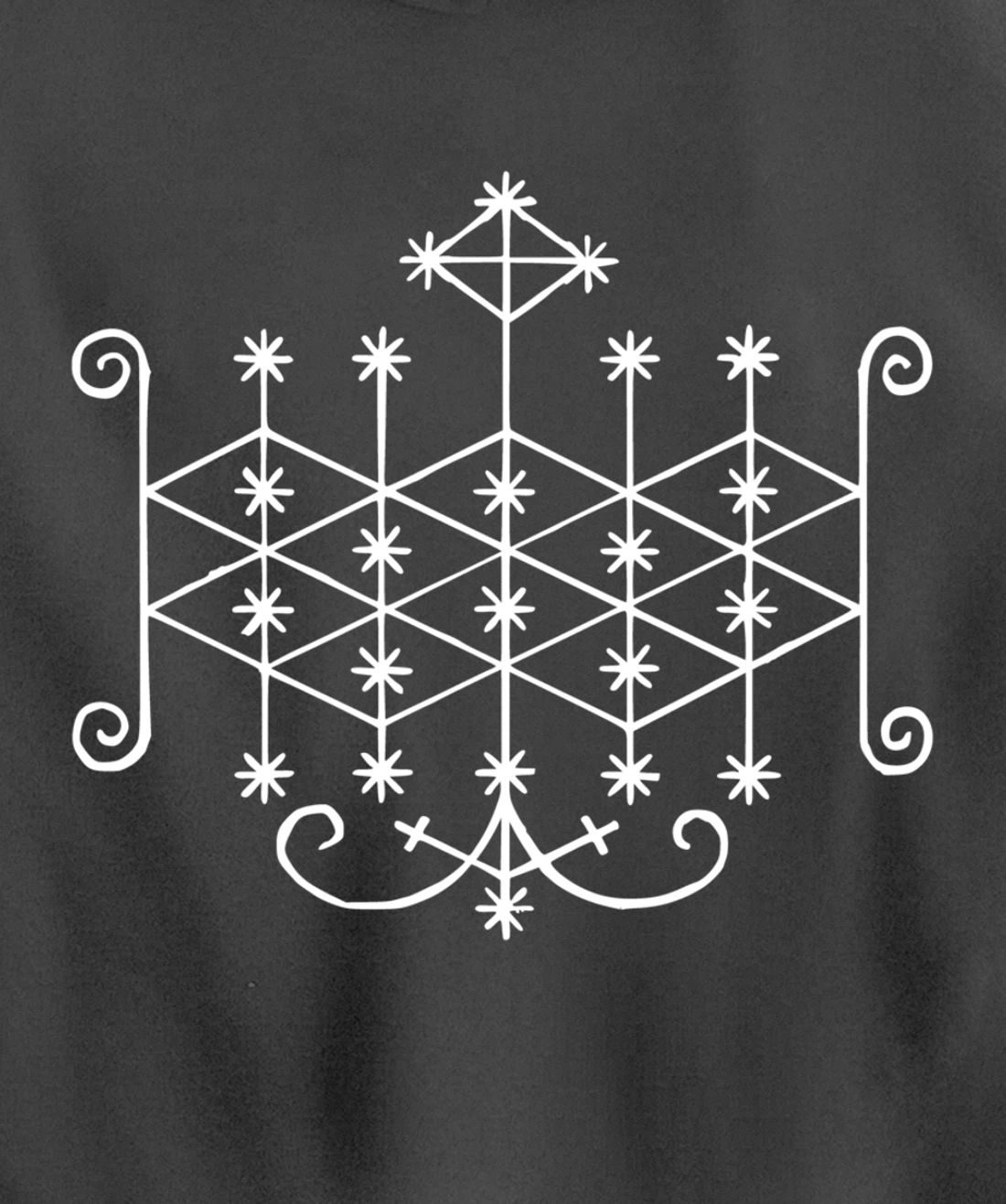 Ogoun Loa Veve Voodoo Symbol Warrior Haitan Ogun Yoruba Pullover Hoodie