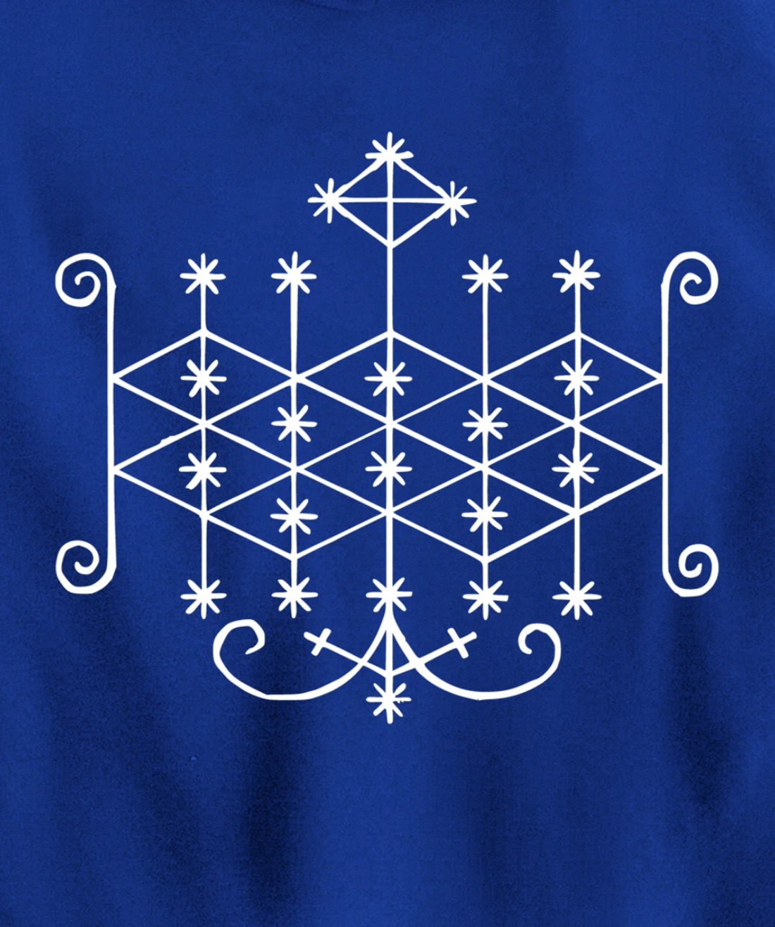 Ogoun Loa Veve Voodoo Symbol Warrior Haitan Ogun Yoruba Pullover Hoodie