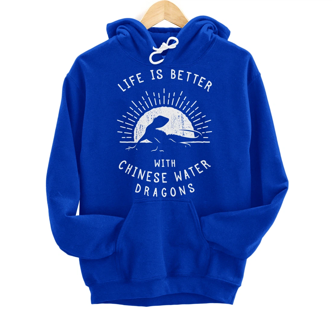 Chinese Water Dragon - Cute Exotic Reptile Pullover Hoodie