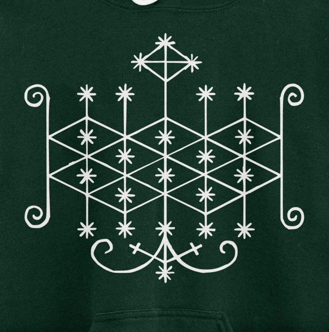 Ogoun Loa Veve Voodoo Symbol Warrior Haitan Ogun Yoruba Pullover Hoodie