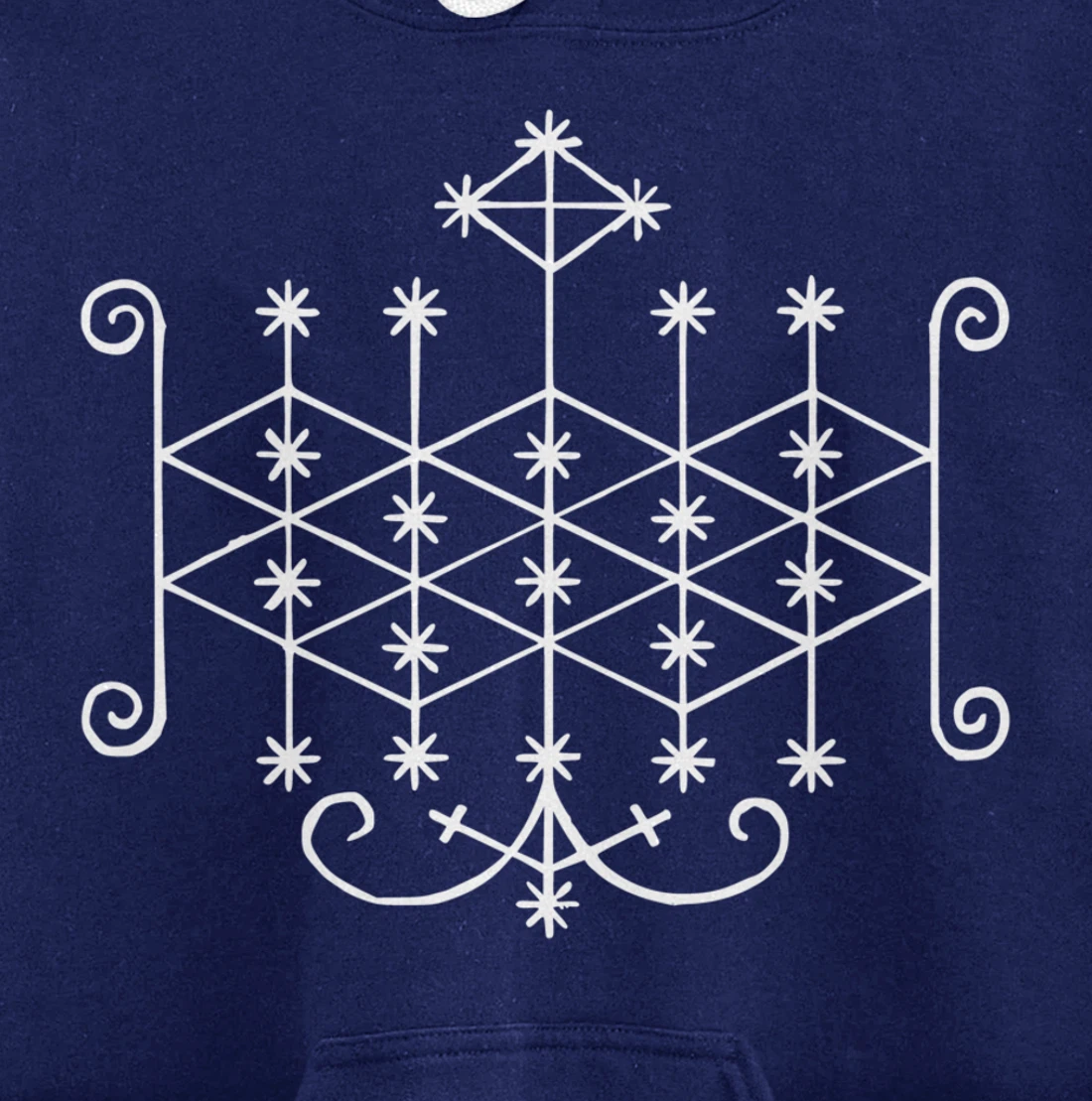 Ogoun Loa Veve Voodoo Symbol Warrior Haitan Ogun Yoruba Pullover Hoodie