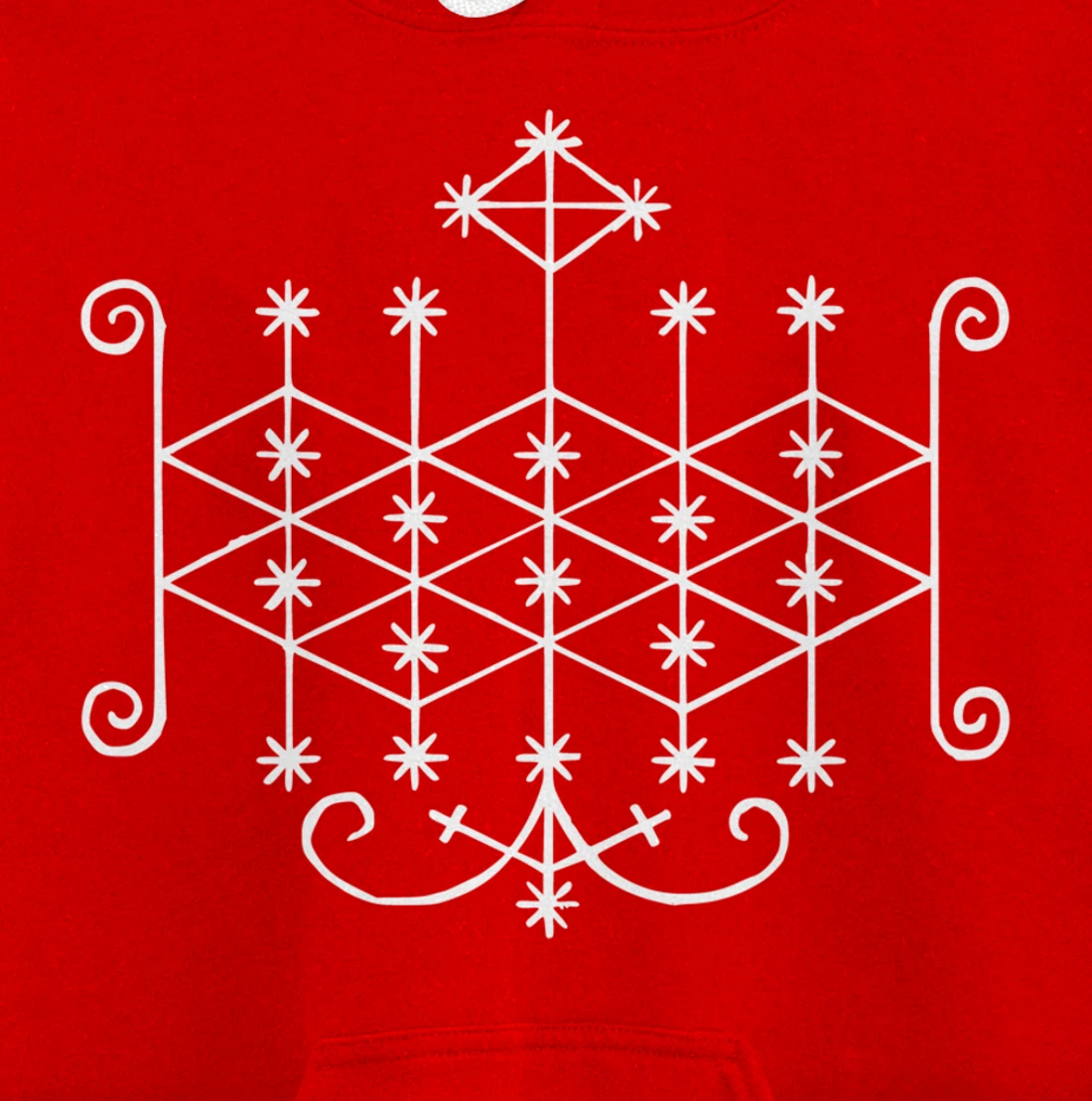 Ogoun Loa Veve Voodoo Symbol Warrior Haitan Ogun Yoruba Pullover Hoodie