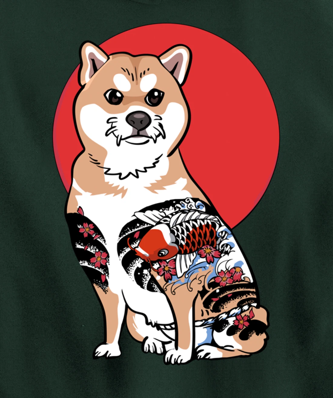 Yakuza Shiba Inu Pullover Hoodie