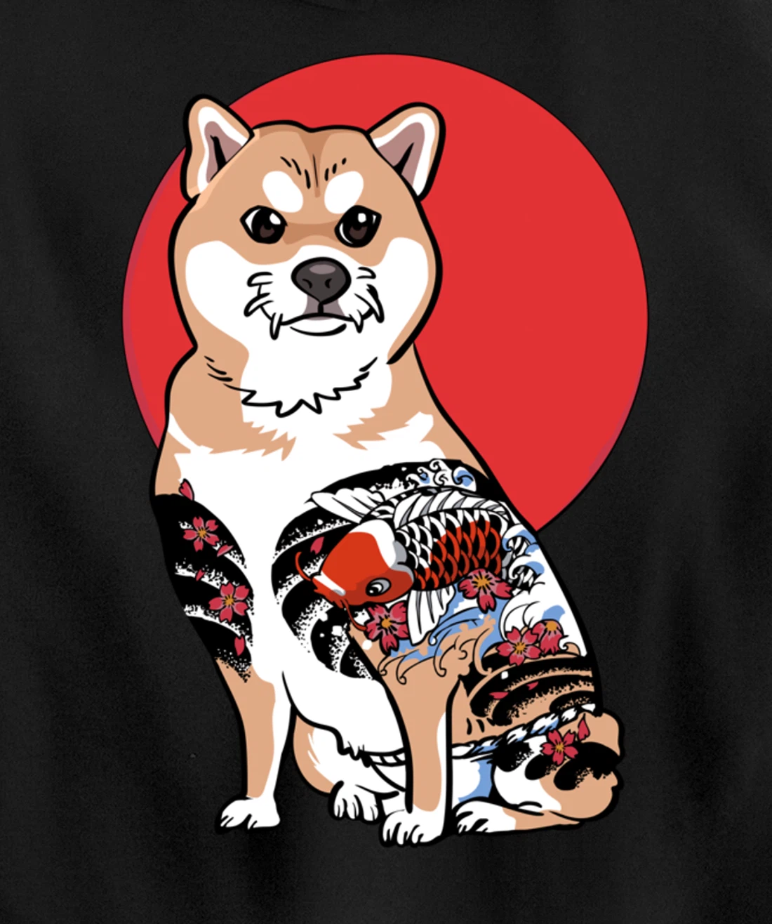 Yakuza Shiba Inu Pullover Hoodie