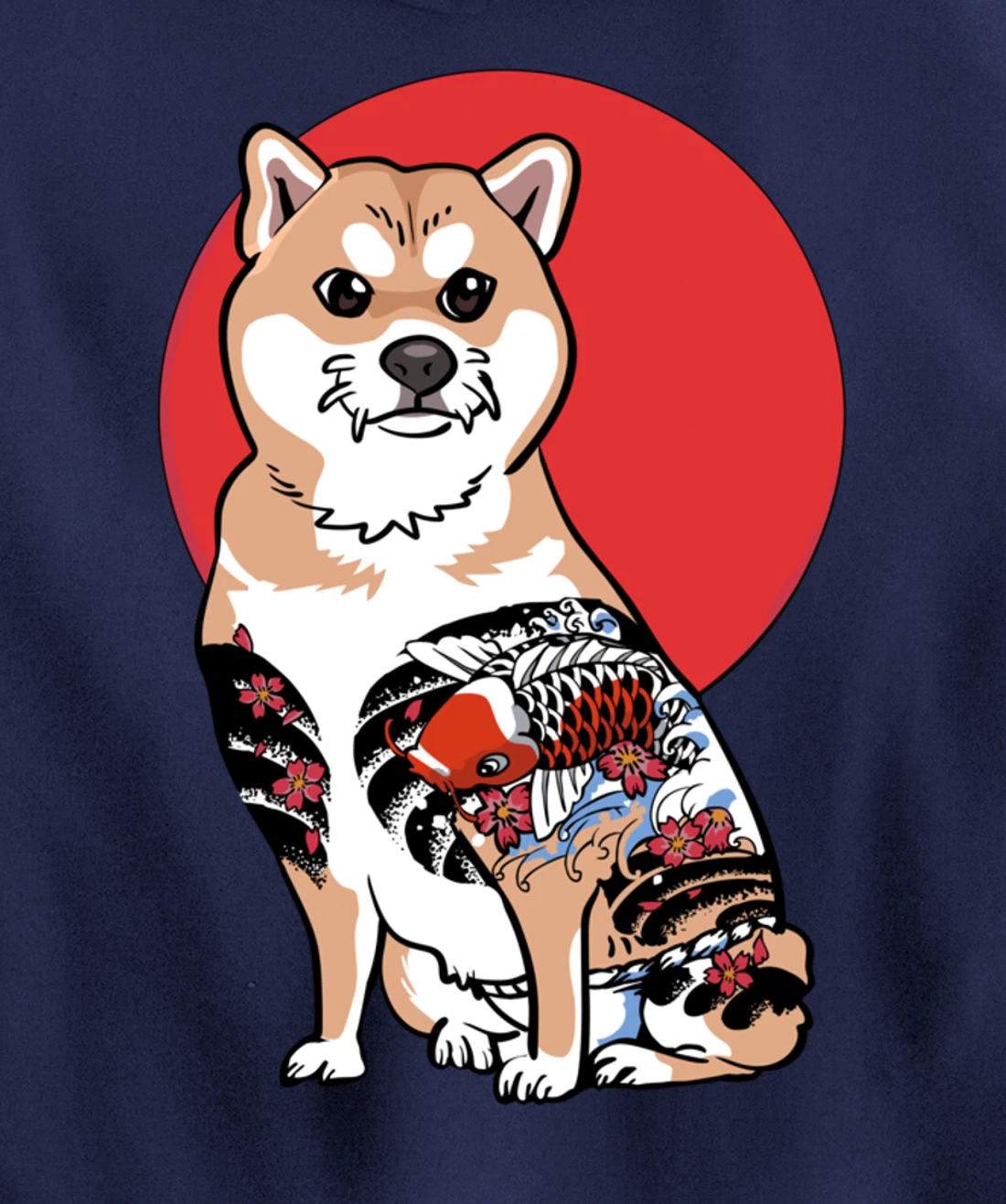 Yakuza Shiba Inu Pullover Hoodie