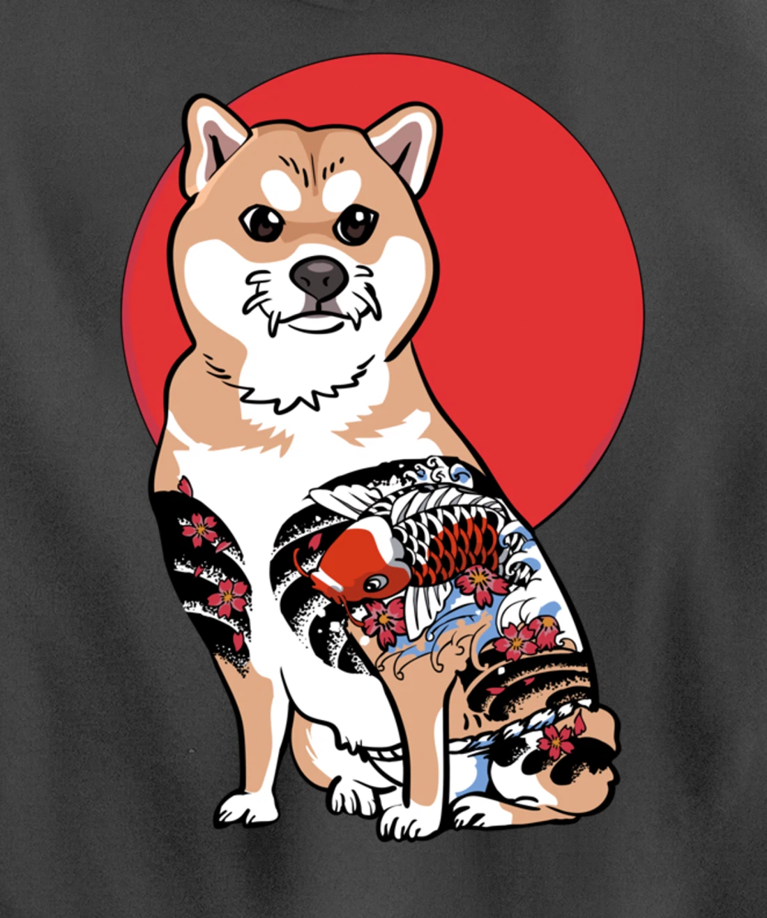 Yakuza Shiba Inu Pullover Hoodie