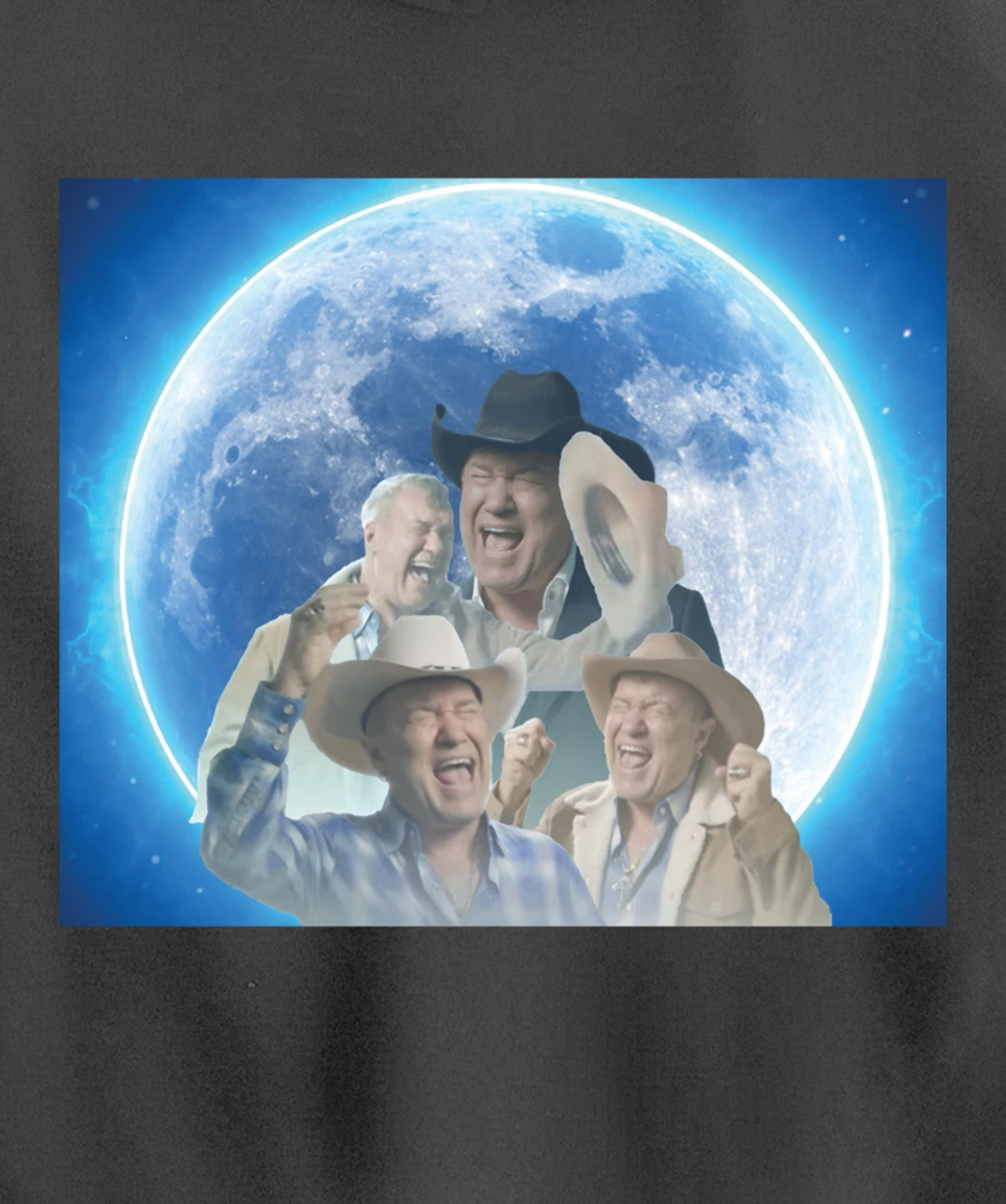 Screaming Cowboy Meme Pullover Hoodie