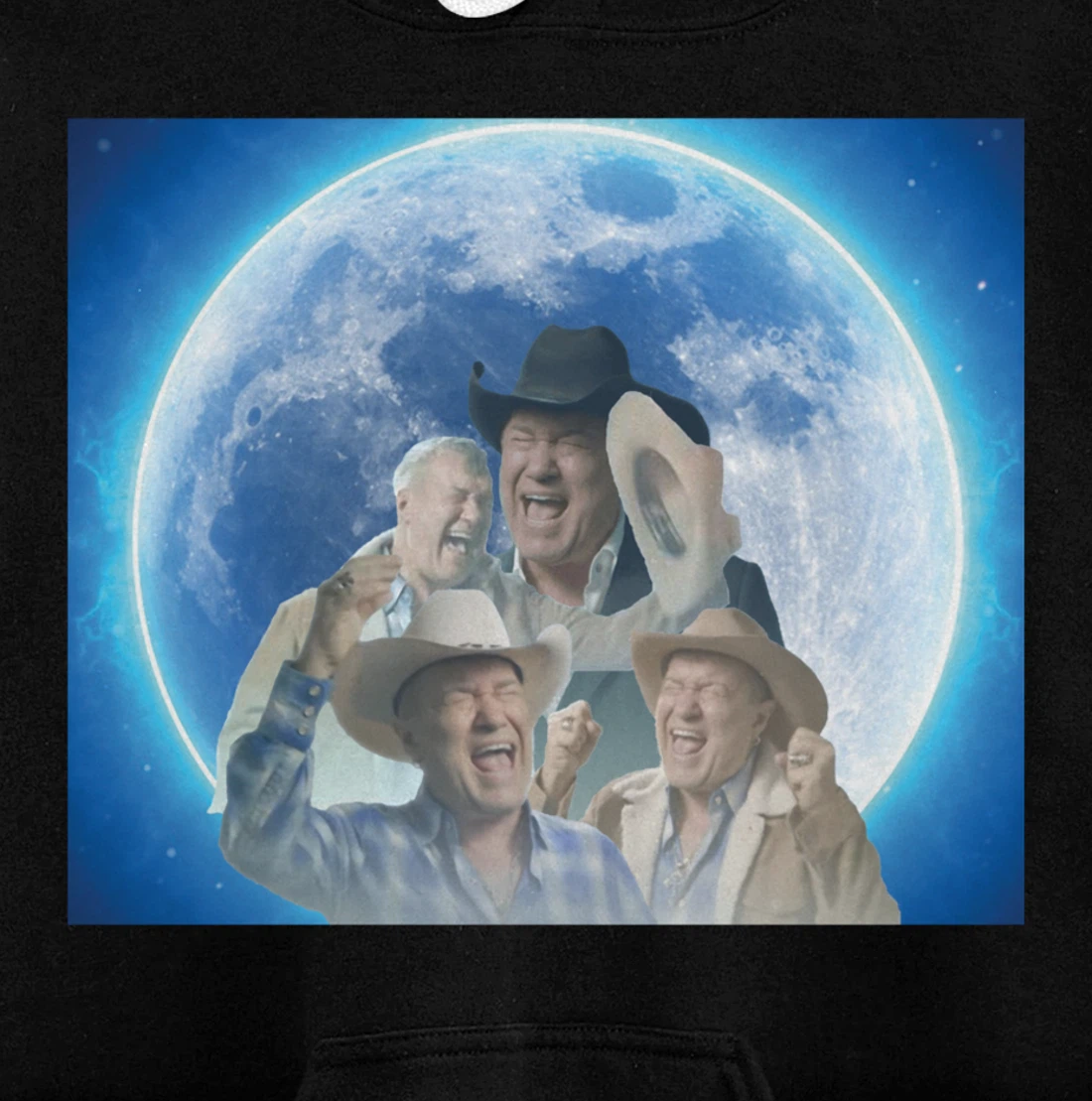 Screaming Cowboy Meme Pullover Hoodie