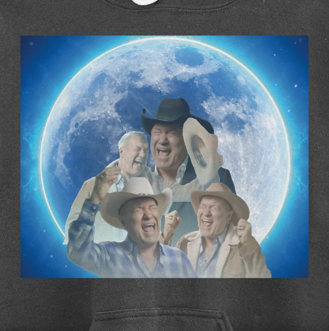 Screaming Cowboy Meme Pullover Hoodie