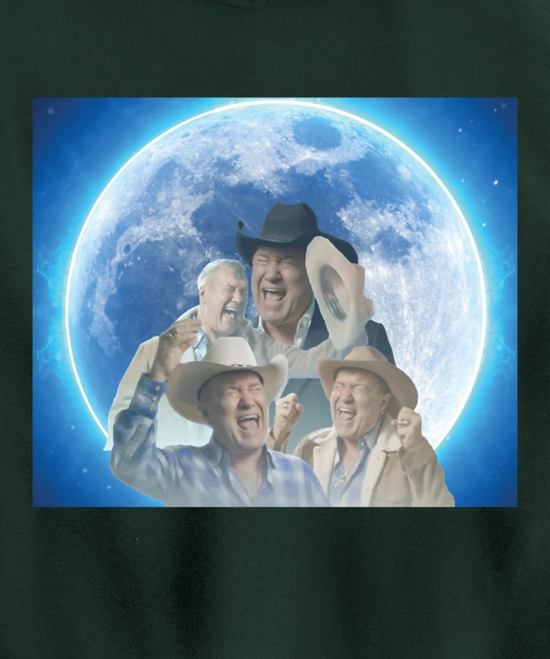 Screaming Cowboy Meme Pullover Hoodie