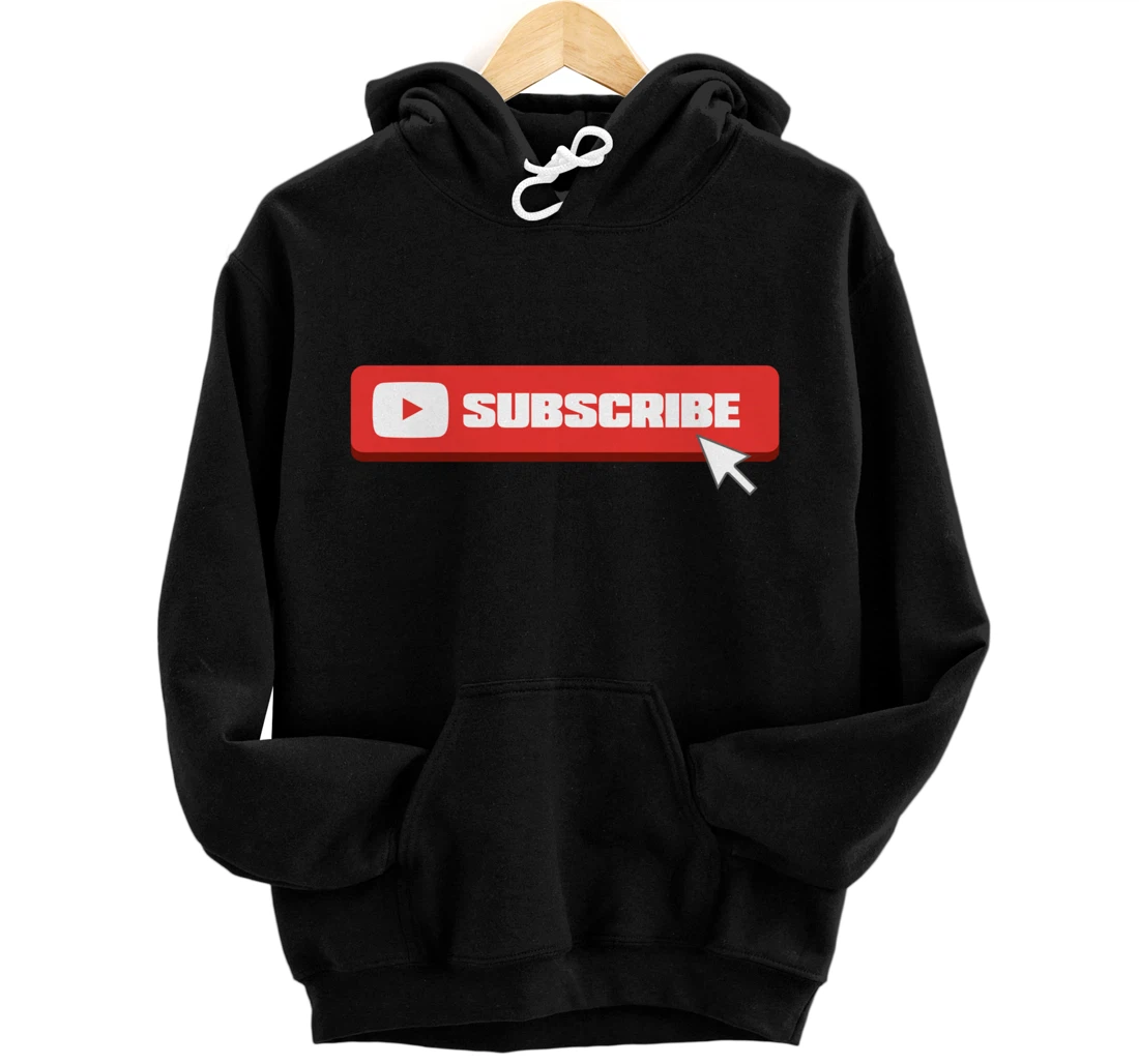 Social Media Like Share Comment Subscribe Vlogger Pullover Hoodie