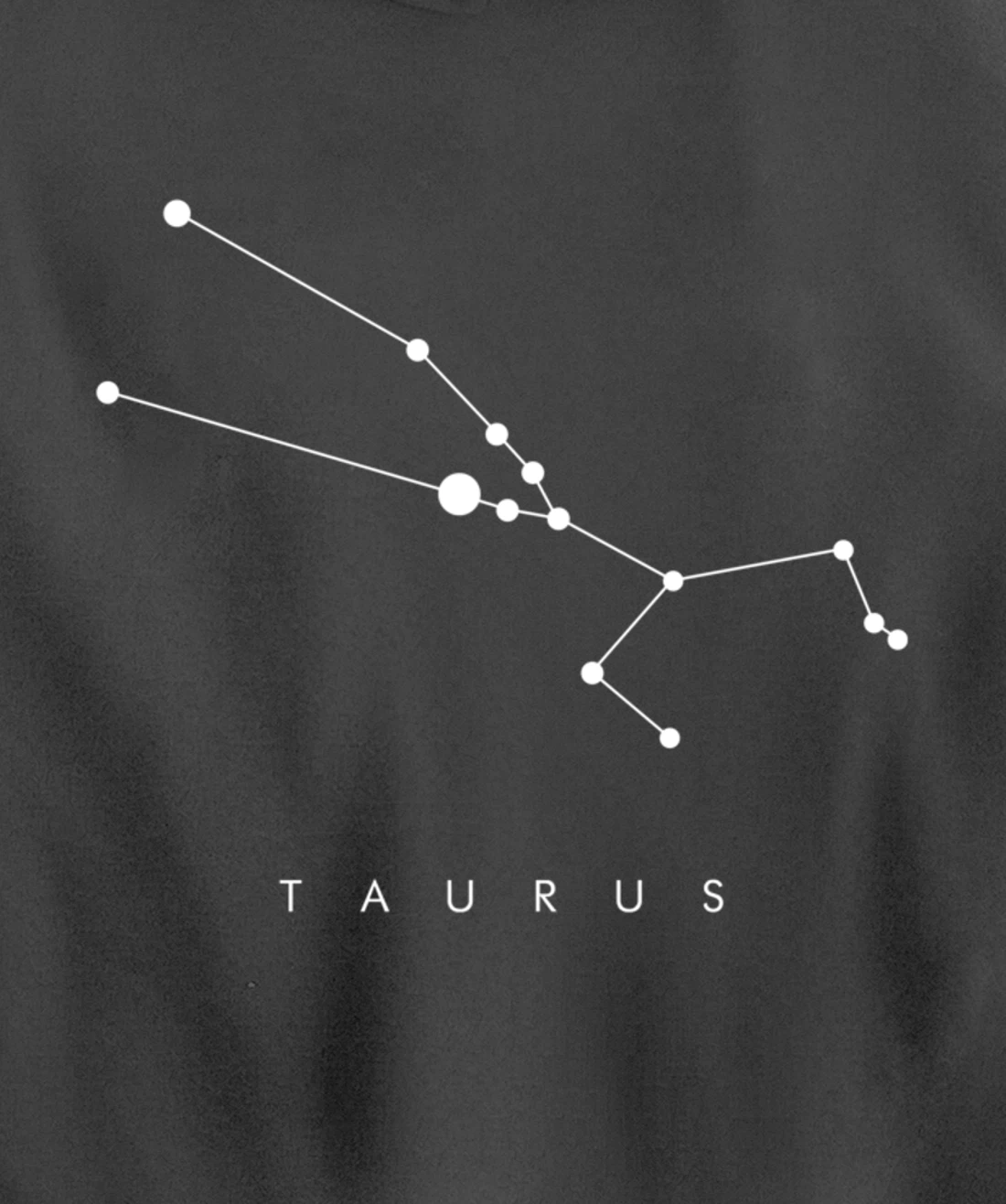Minimal Taurus Constellation Astronomy and Space Design Pullover Hoodie