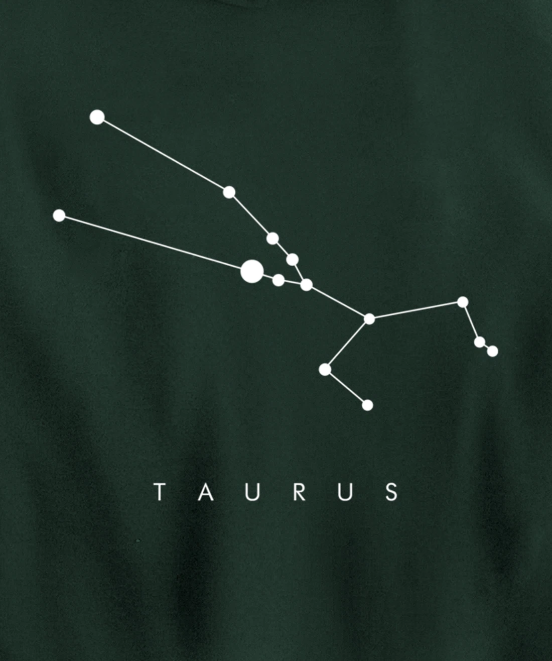 Minimal Taurus Constellation Astronomy and Space Design Pullover Hoodie