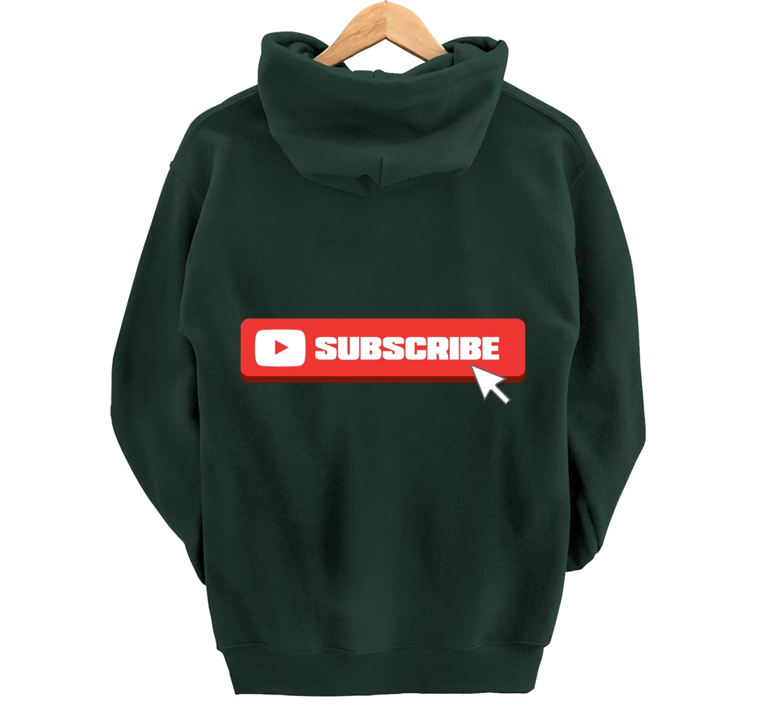Social Media Like Share Comment Subscribe Vlogger Pullover Hoodie