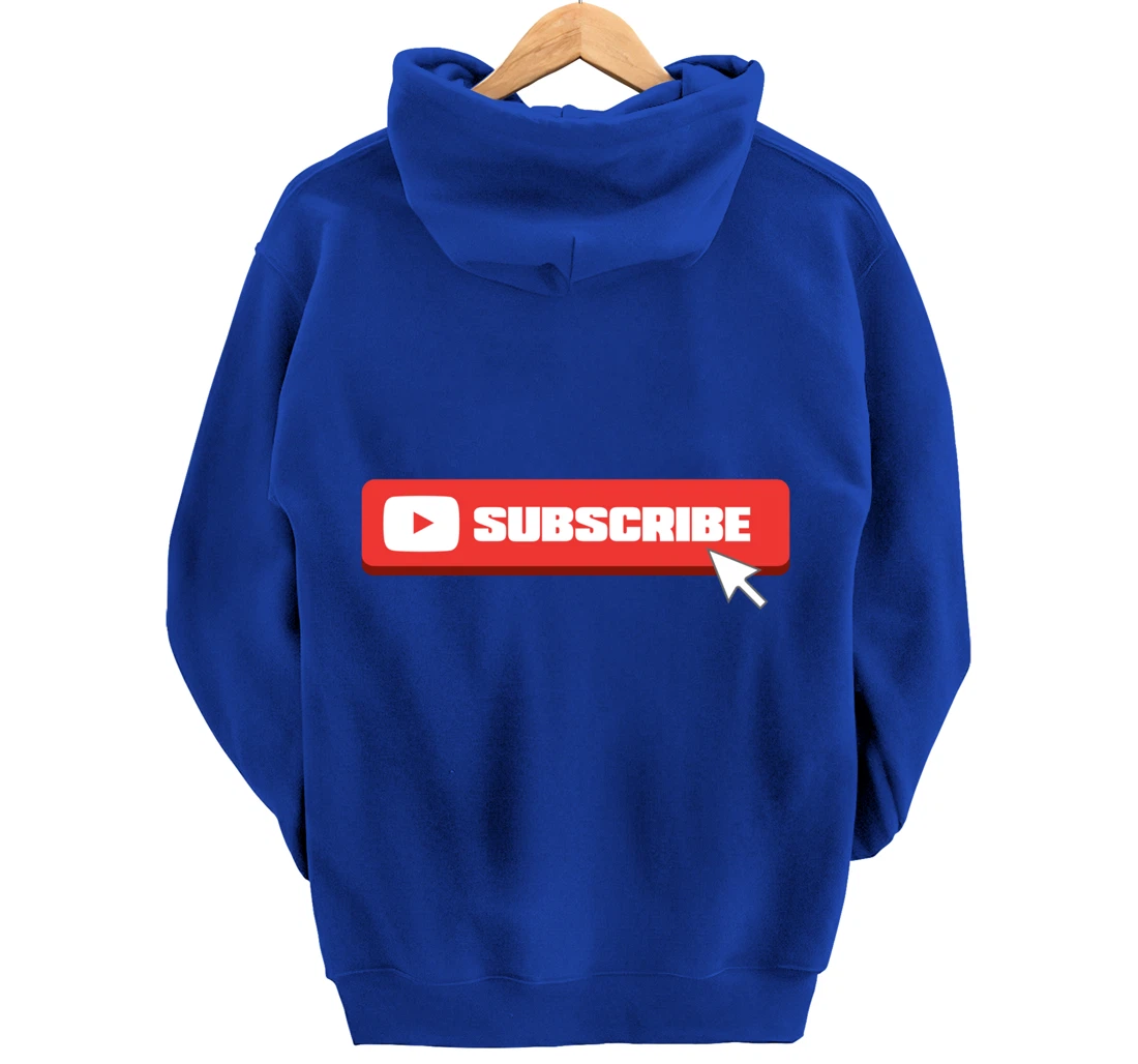 Social Media Like Share Comment Subscribe Vlogger Pullover Hoodie