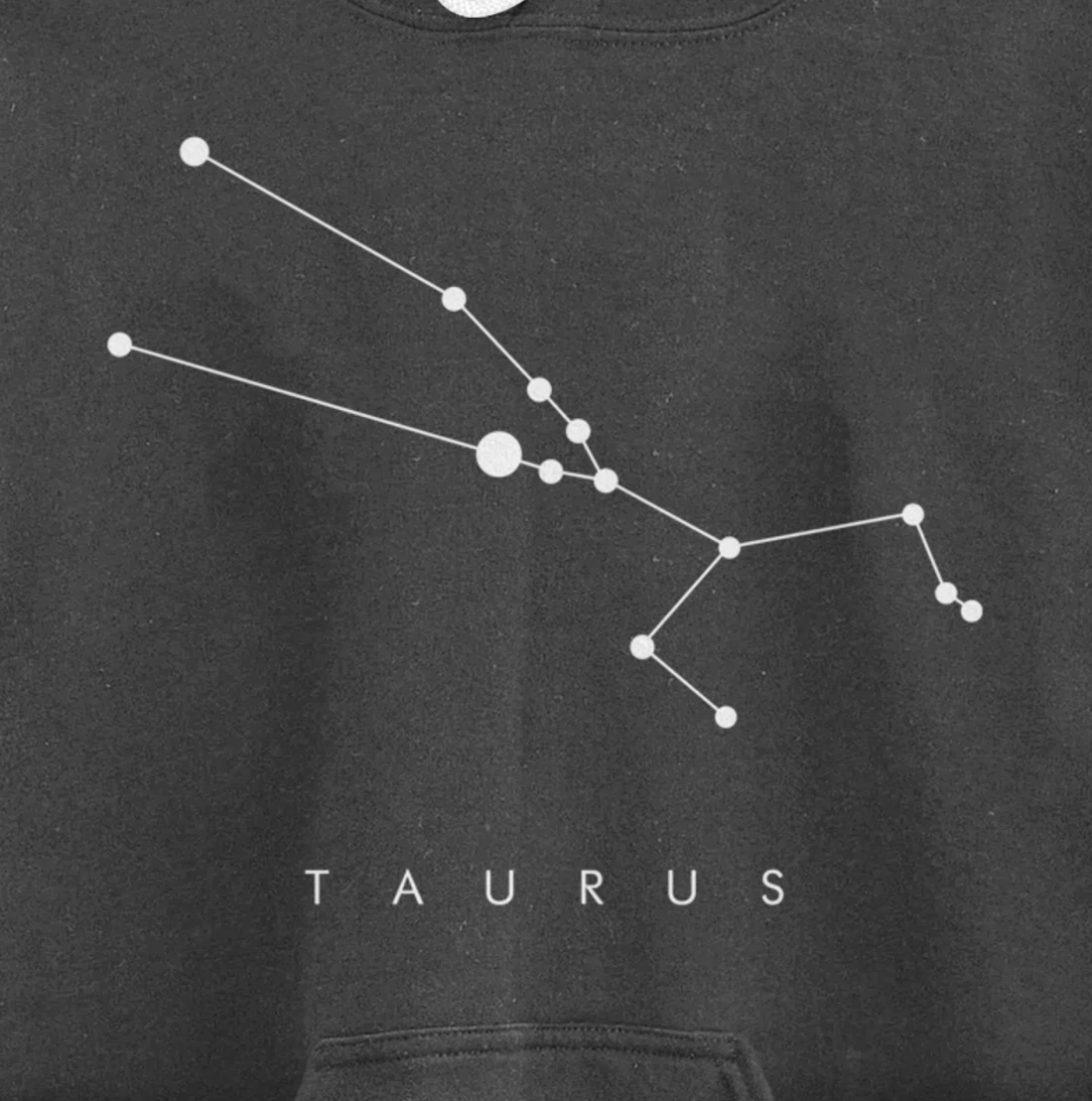 Minimal Taurus Constellation Astronomy and Space Design Pullover Hoodie