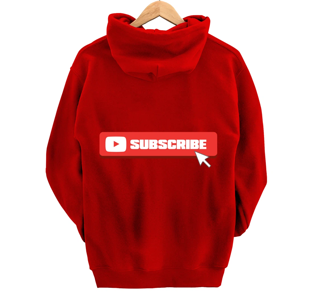 Social Media Like Share Comment Subscribe Vlogger Pullover Hoodie