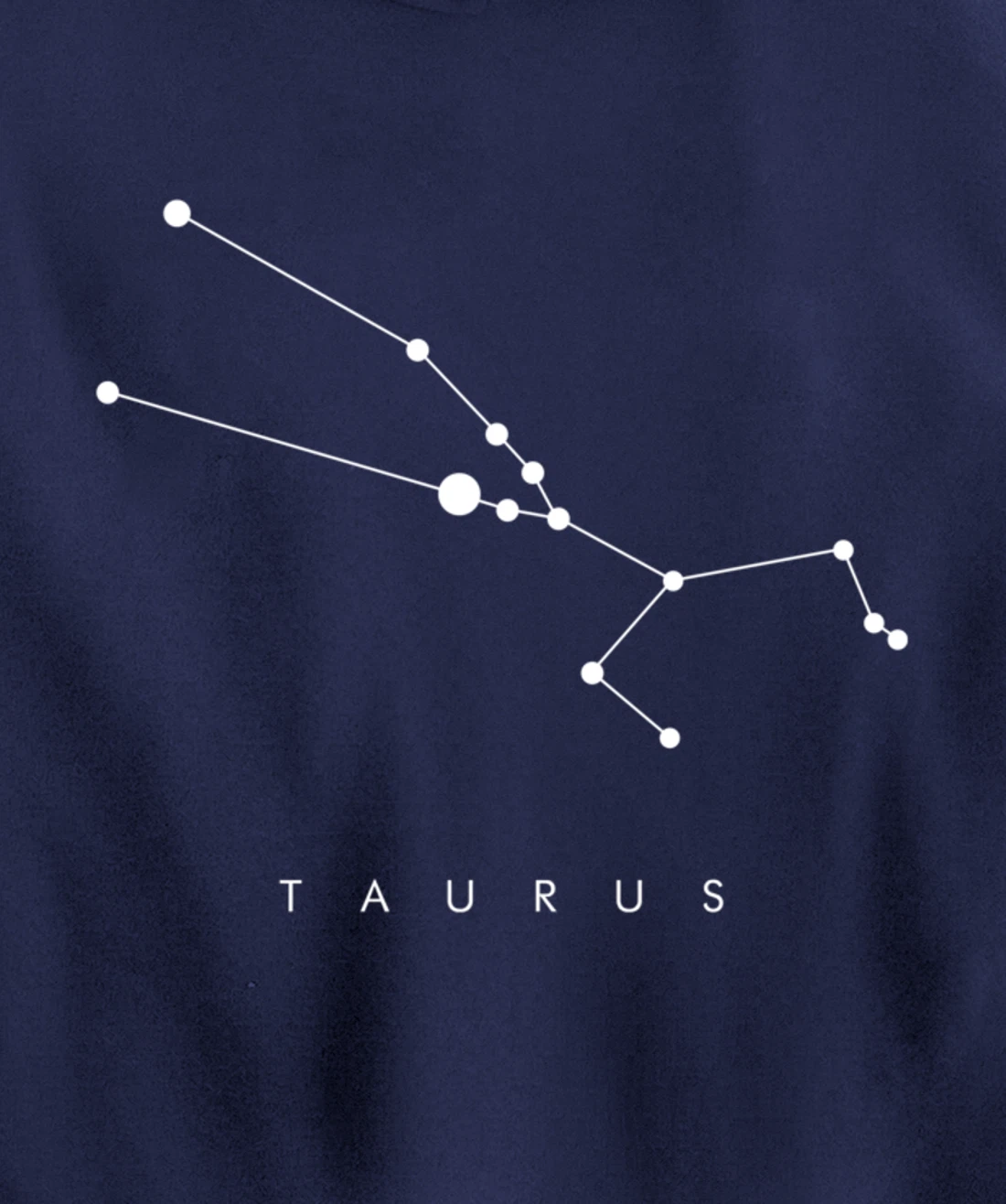 Minimal Taurus Constellation Astronomy and Space Design Pullover Hoodie