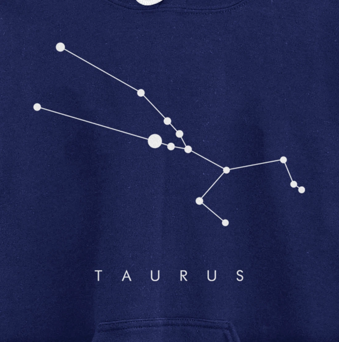 Minimal Taurus Constellation Astronomy and Space Design Pullover Hoodie