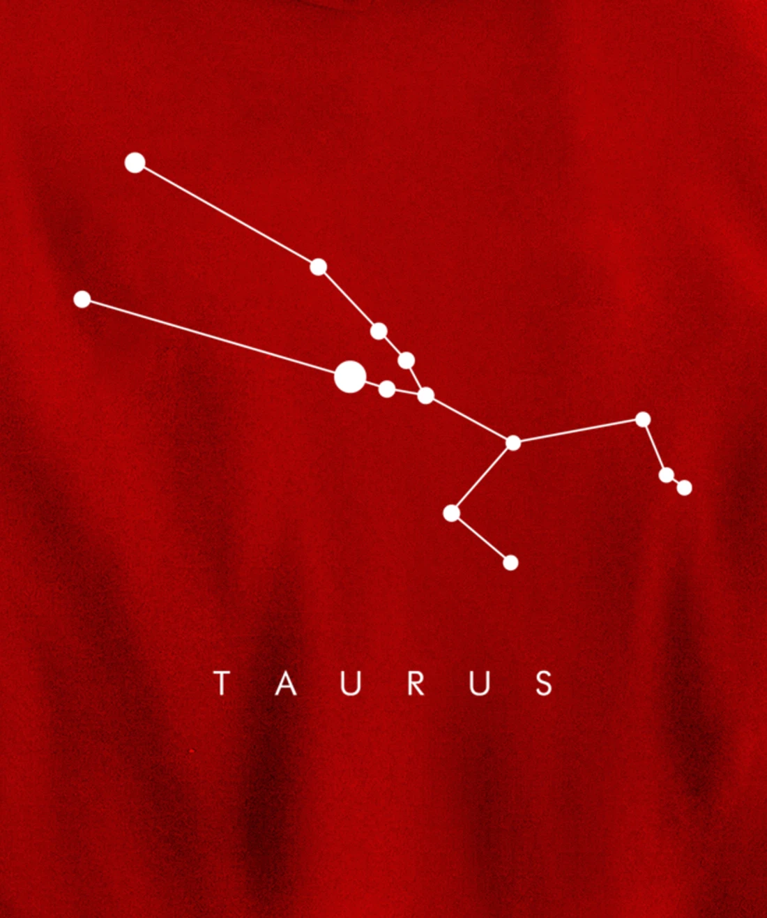 Minimal Taurus Constellation Astronomy and Space Design Pullover Hoodie