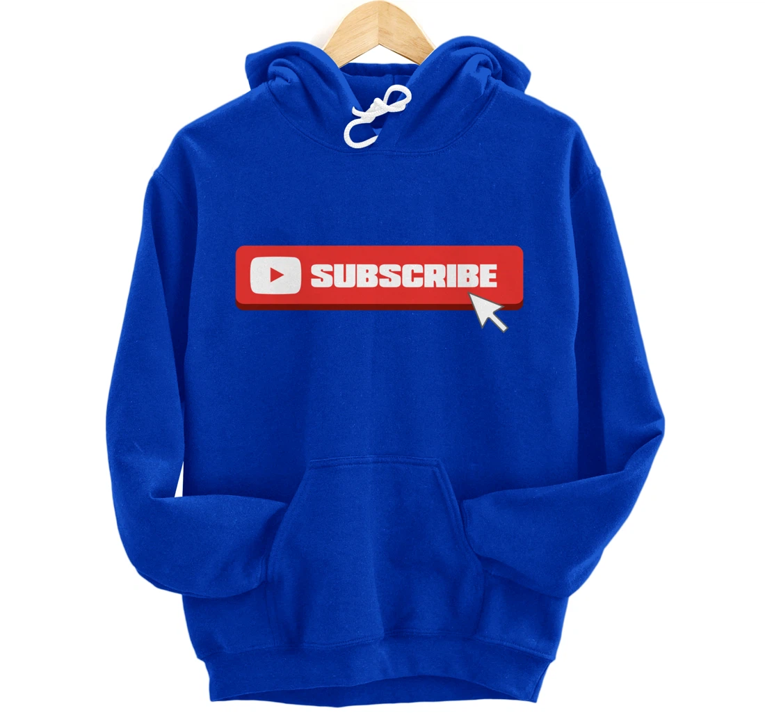 Social Media Like Share Comment Subscribe Vlogger Pullover Hoodie