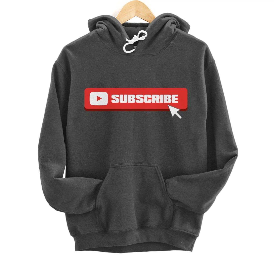 Social Media Like Share Comment Subscribe Vlogger Pullover Hoodie