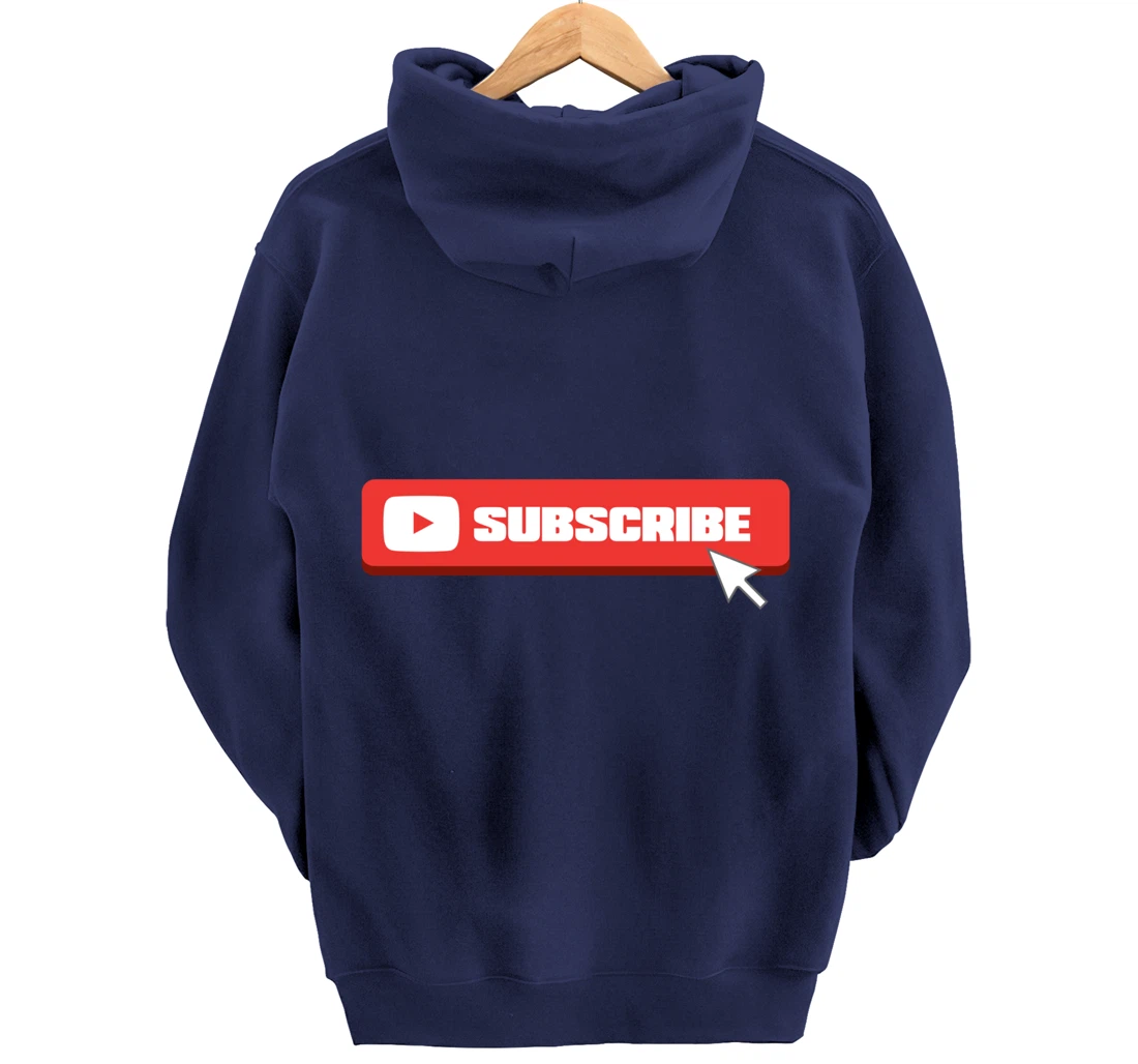 Social Media Like Share Comment Subscribe Vlogger Pullover Hoodie