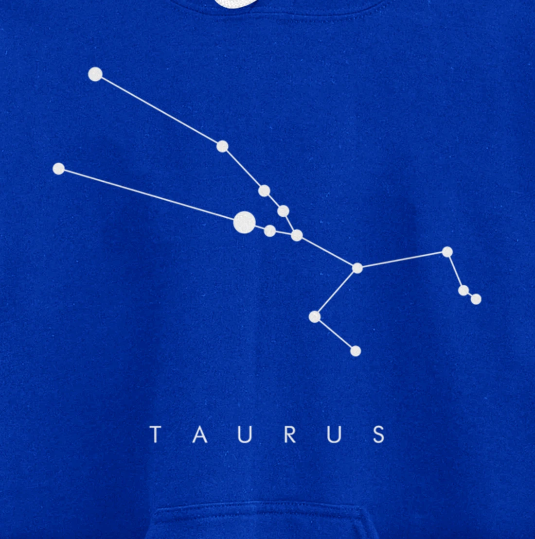 Minimal Taurus Constellation Astronomy and Space Design Pullover Hoodie