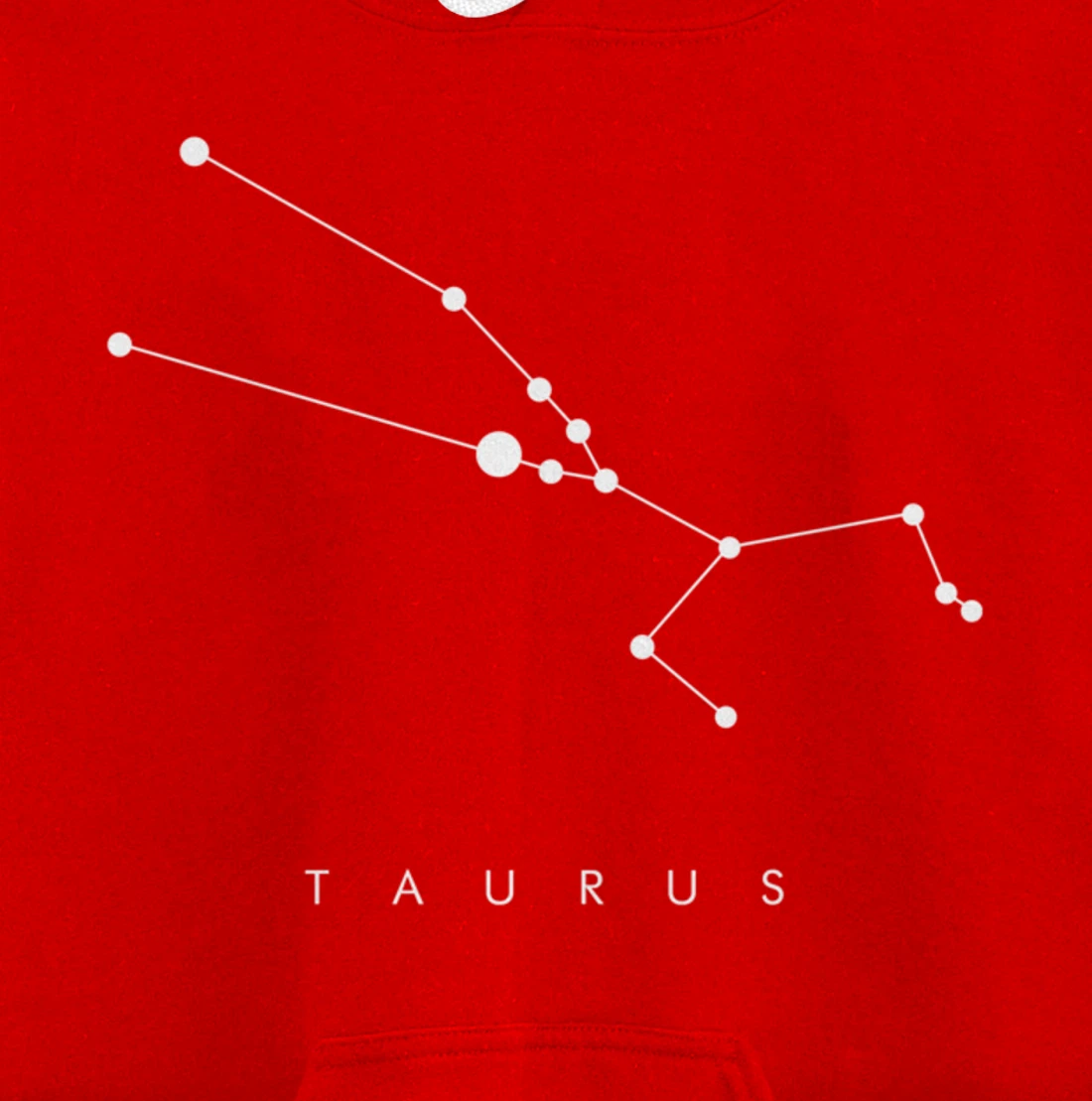 Minimal Taurus Constellation Astronomy and Space Design Pullover Hoodie