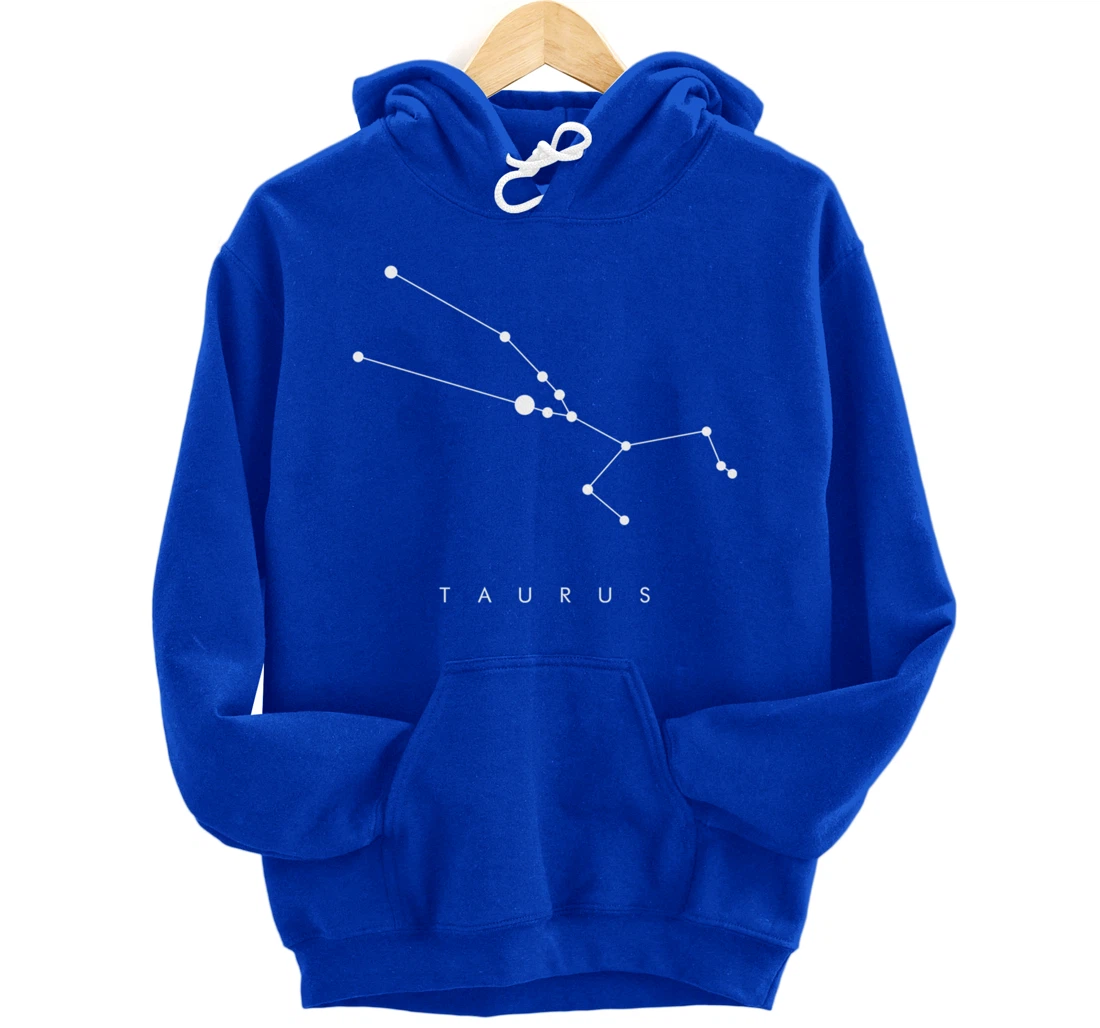 Minimal Taurus Constellation Astronomy and Space Design Pullover Hoodie