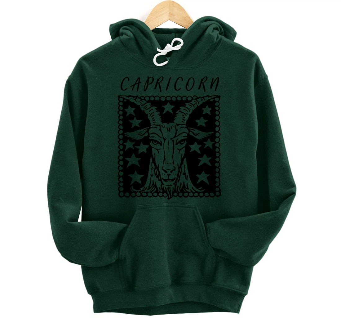 Zodiac Sign Capricorn Pullover Hoodie