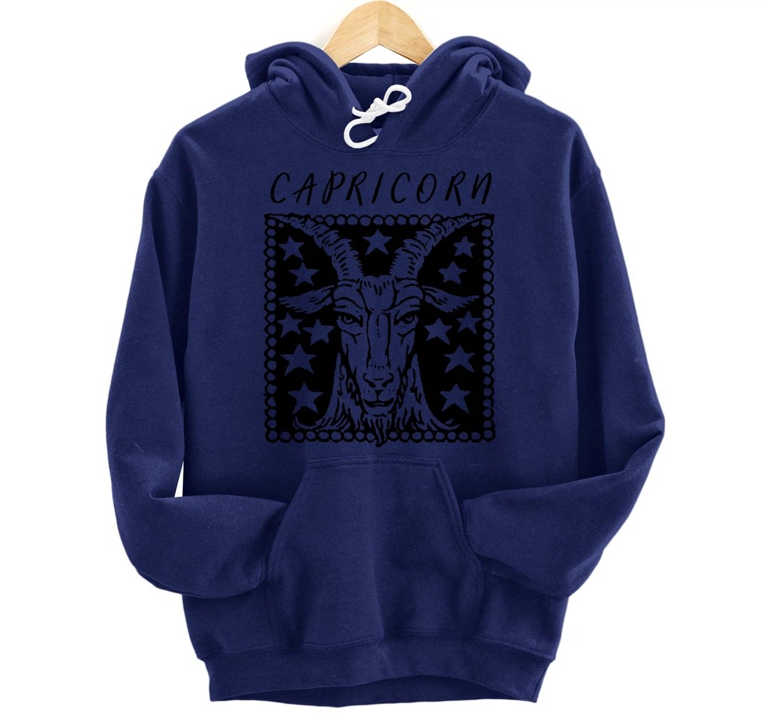 Zodiac Sign Capricorn Pullover Hoodie