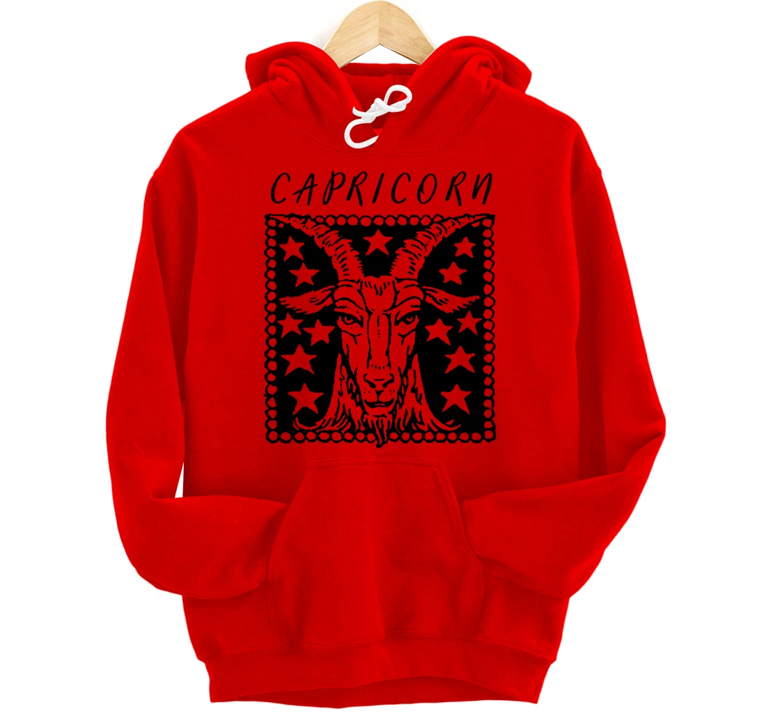 Zodiac Sign Capricorn Pullover Hoodie