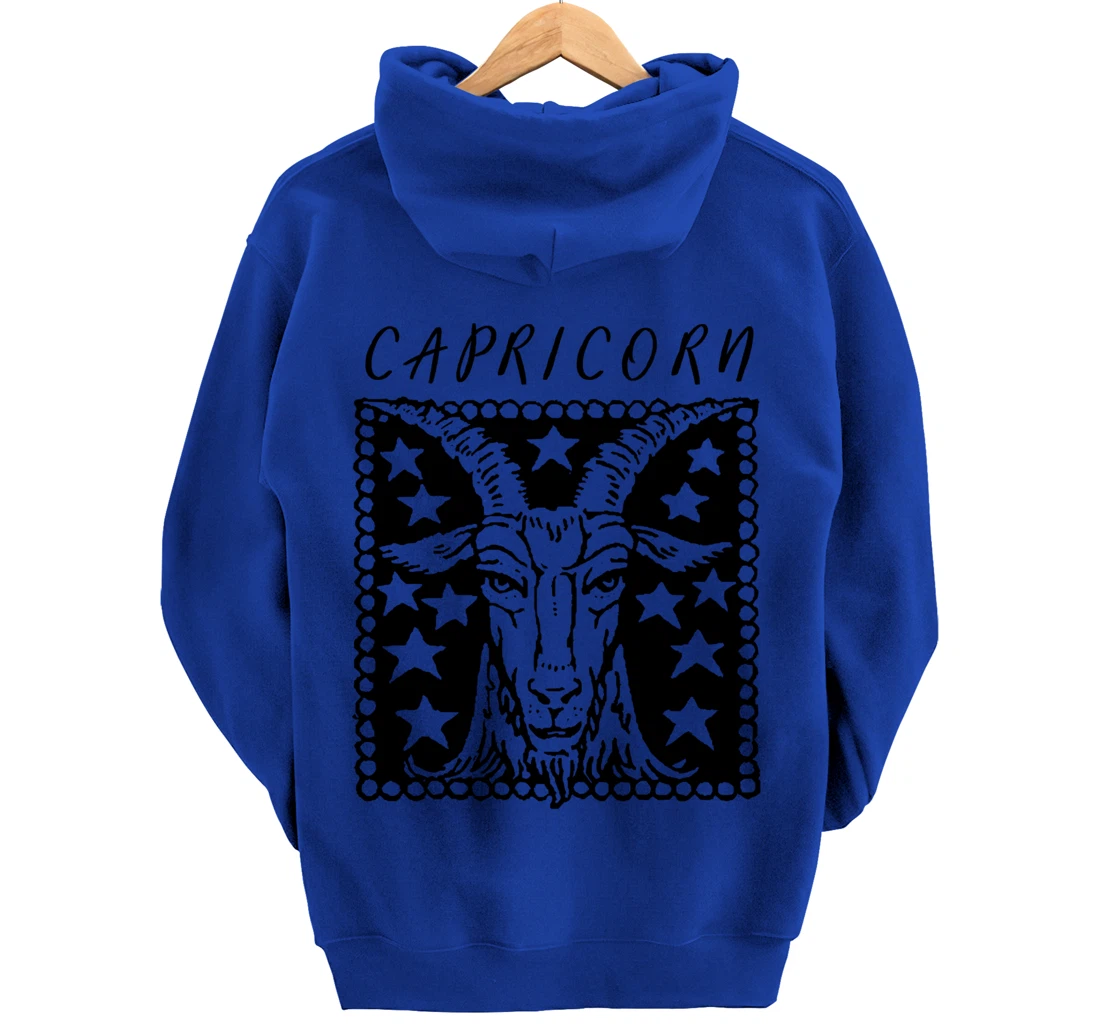 Zodiac Sign Capricorn Pullover Hoodie