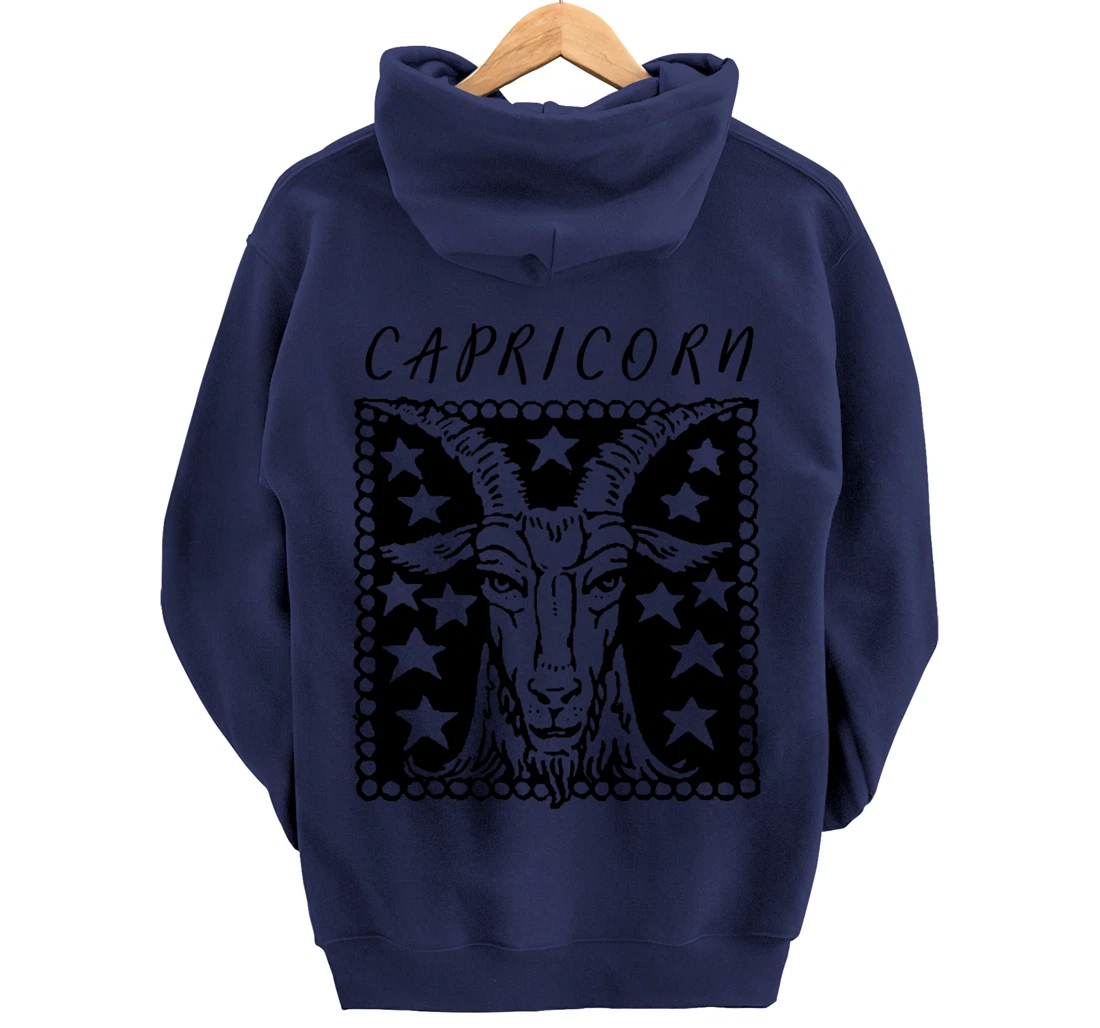 Zodiac Sign Capricorn Pullover Hoodie