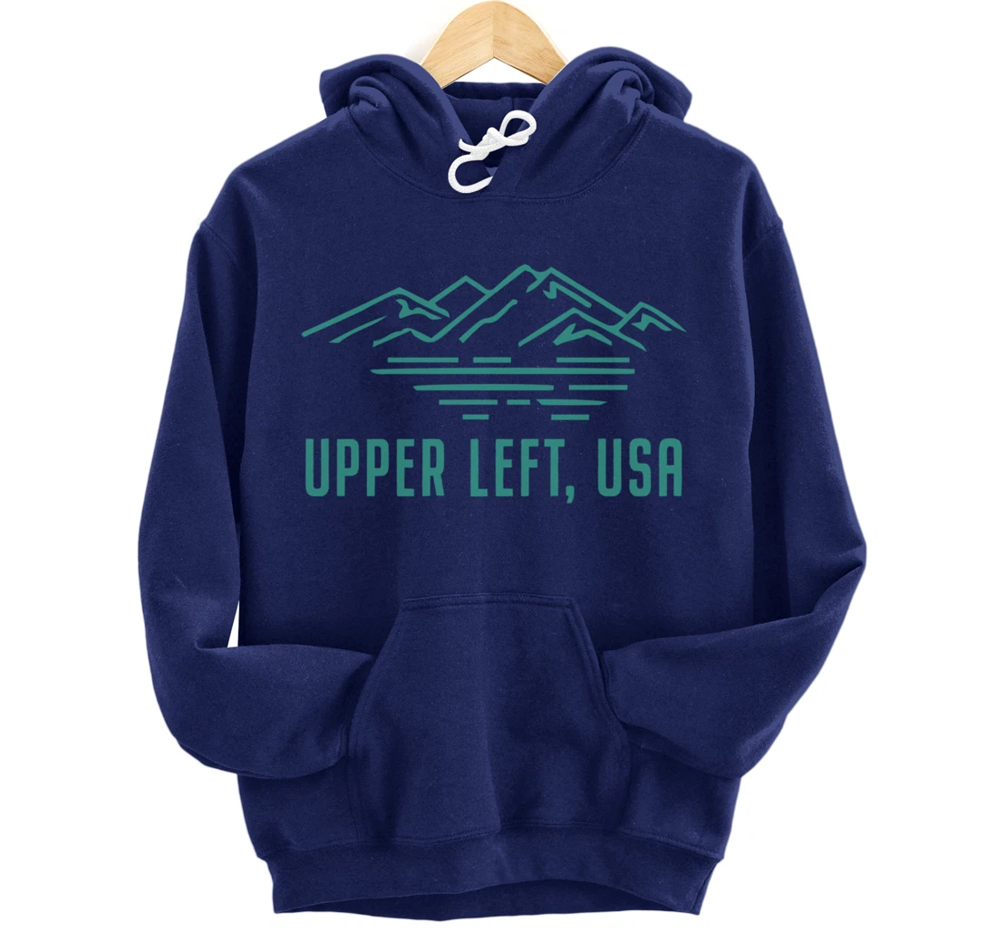 Upper Left USA- Pullover Hoodie