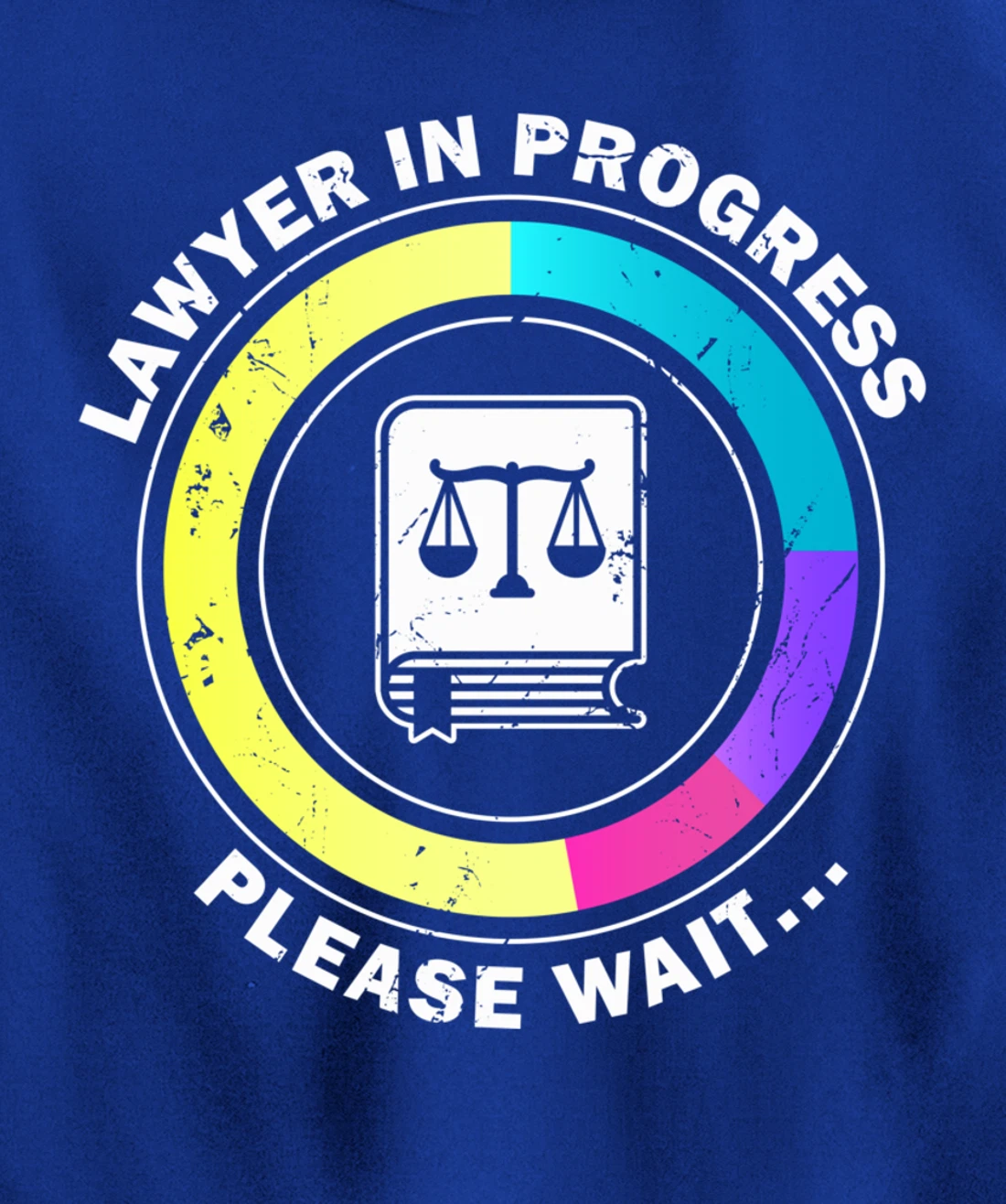 Funny Lawyer in Progress Gift design | Law School Apparel Pullover Hoodie